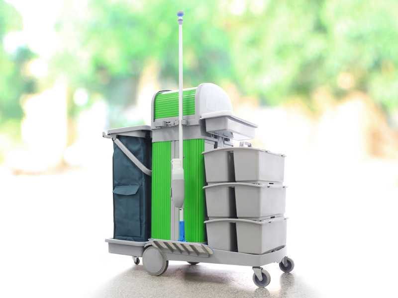 施達多功能手推清潔服務車創造了高效、衛生的清潔新理念